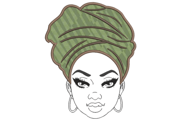 Afro Lady Applique Design Review for Small Business Merchandise