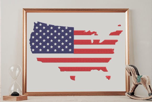 American Flag Map Embroidery Review