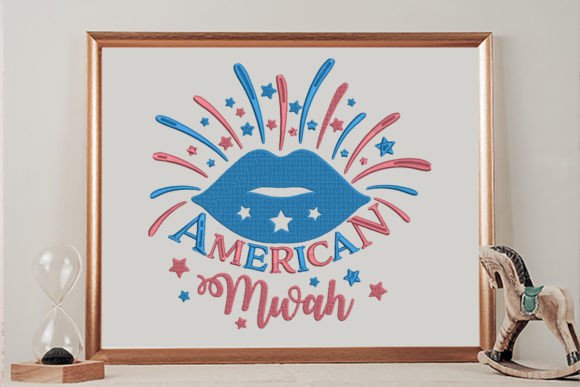 American Mwah, Lips, 4th of July Embroidery Review