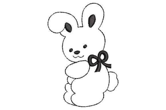 Bear with Tie Silhouette Embroidery Review