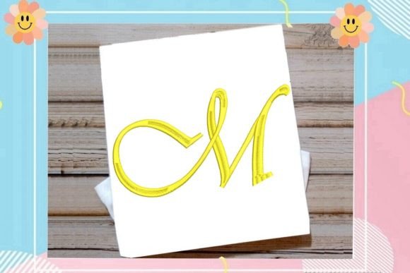 Beautiful Monogram M Letter Review for Apparel Design