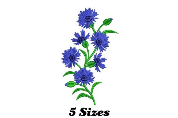 Cornflower Embroidery for Seasonal Projects