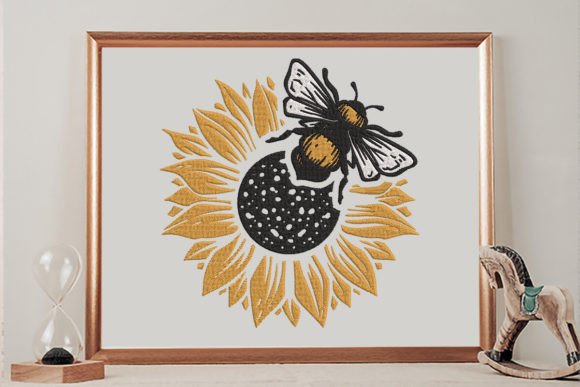 Cute Bee Insect Lovers Embroidery