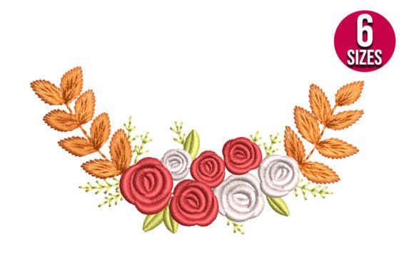 Fall Flower Bunch Border Embroidery Review