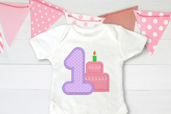 First Birthday 1 with Cake Applique Review