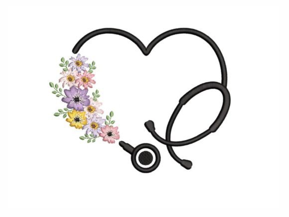 Floral Stethoscope Embroidery Review