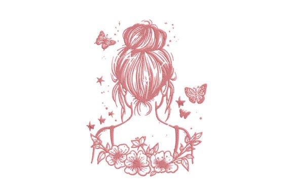 Messy Bun Hair and Butterflies Embroidery Review