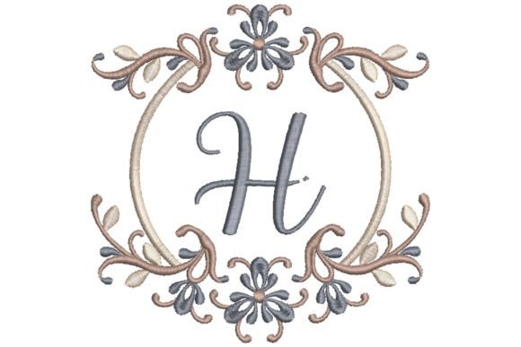 Single Monogram in Frame Letter H Review