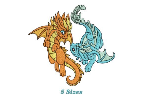 Water and Fire Dragons Embroidery Design Review